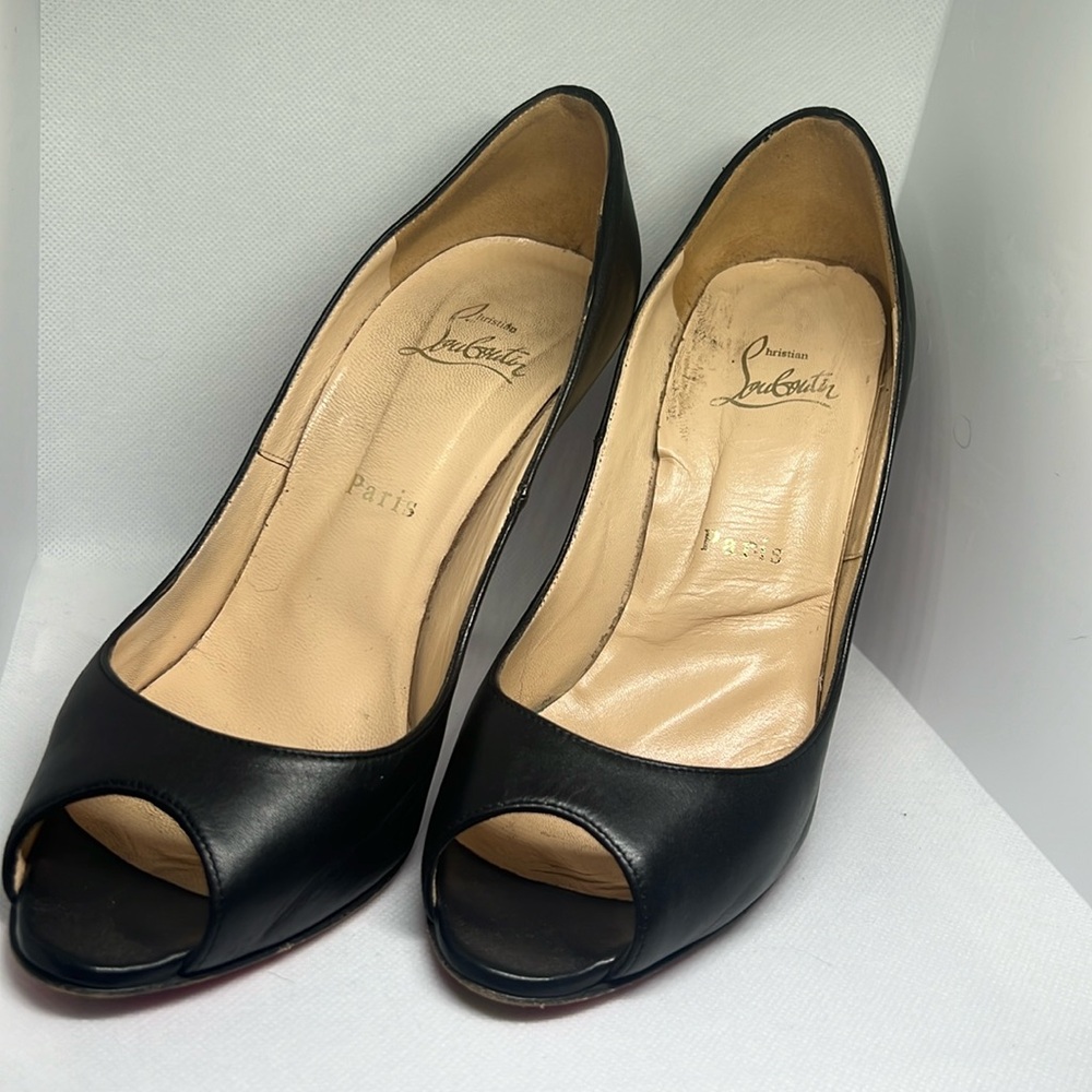 Christian Louboutin Altadama 100 Peep-Toe Pumps - Size 37.5 - Not Authenticated